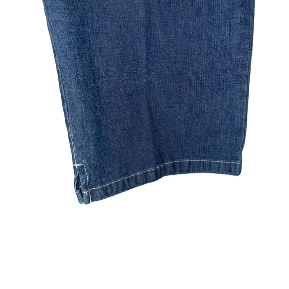 DUCKHEAD Women's Blue Jean High Rise Long Capri Pants, Waist 35" Front Pocket 16 - Picture 5 of 8